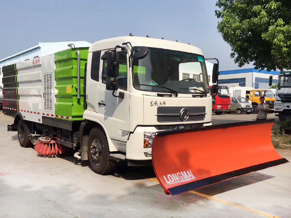 洗掃車(chē)加裝除雪鏟